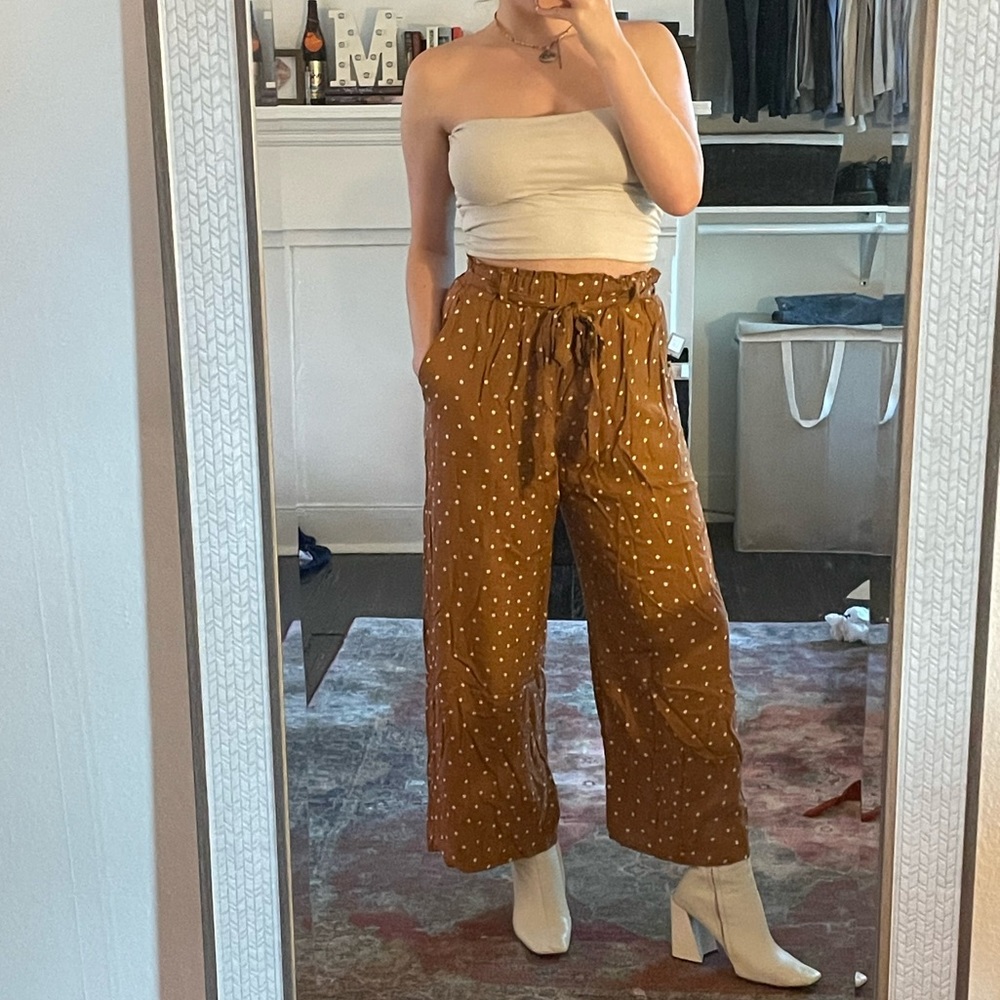 Polka Dot Wide Leg Pants